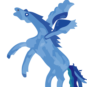 Cavalo azul normal