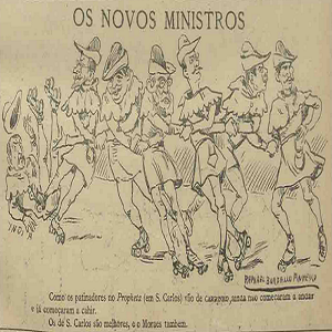 Os Novos Ministros Raphael Bordallo Pinheiro Pontos nos ii 23 Janeiro 1891